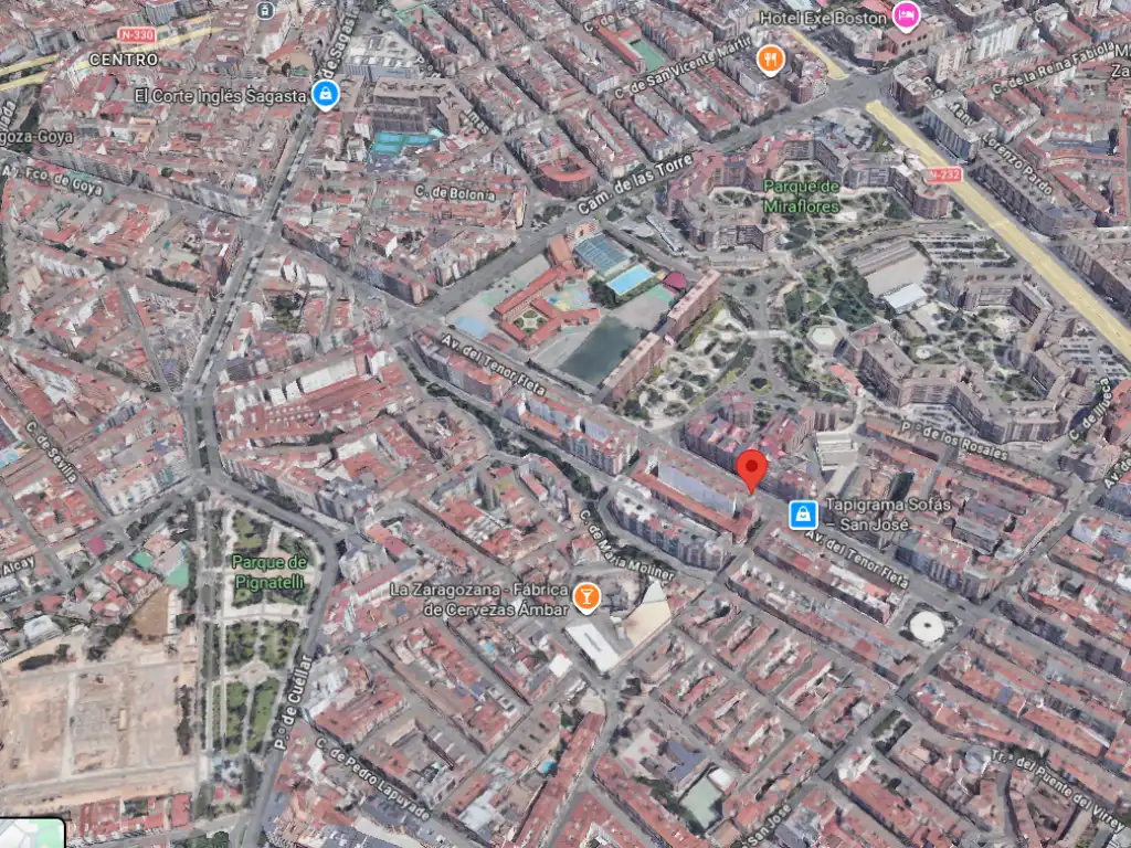 Exterior view of Flat for rent in Zaragoza  with Air Conditioner, Heating and Parquet flooring