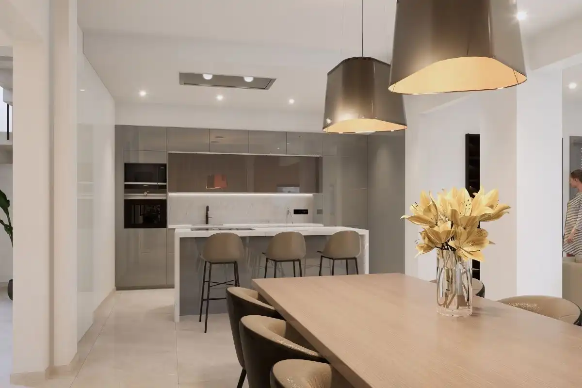 Kitchen of Detached homes for sale in Cassà de la Selva  with Terrace, Storage room and Furnished