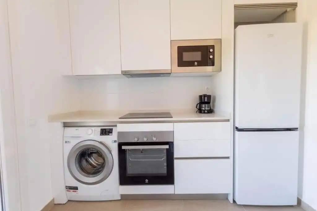 Cocina de Piso de alquiler en Santa Cruz de Bezana con Calefacción, Amueblado y Balcón
