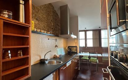 Kitchen of Apartment to rent in Santiago de Compostela   with Heating, Parquet flooring and Furnished