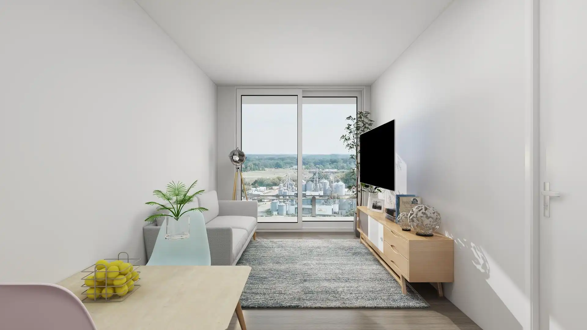 Sala de estar de Piso en venta en Vallirana con Jardín privado, Parquet y Terraza