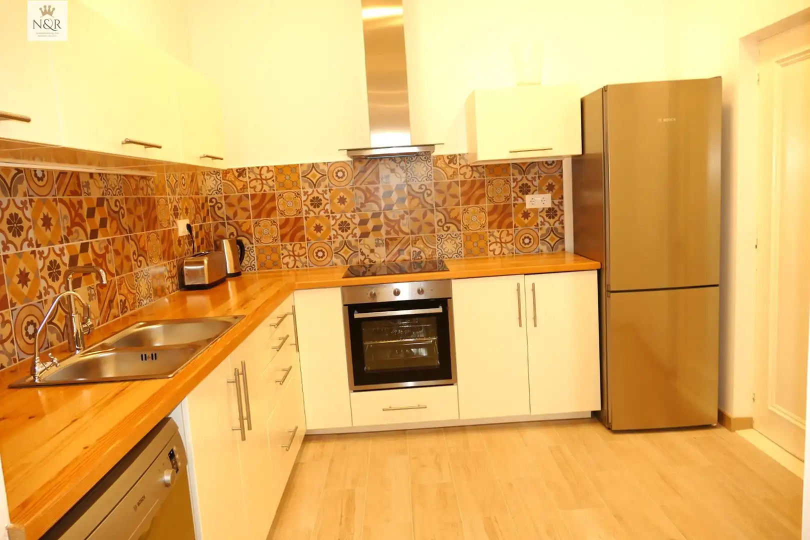Cuina de Casa o xalet en venda en Maó - Mahón amb Jardí privat, Parquet i Terrassa