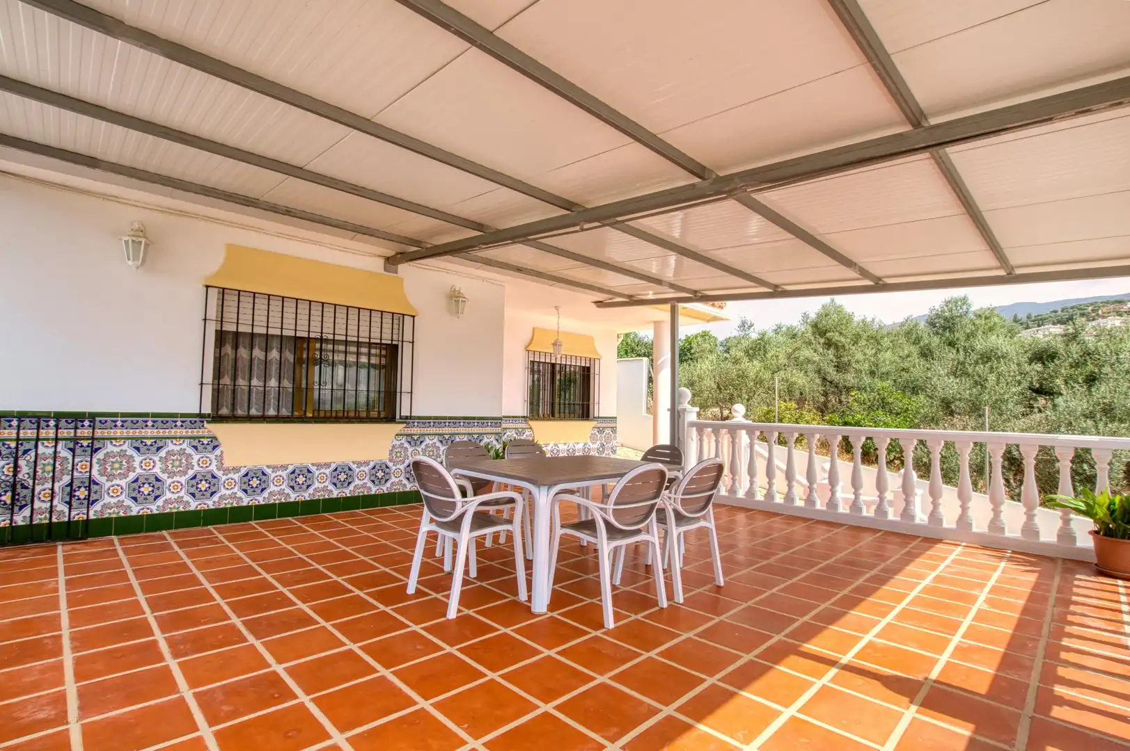 Terrassa de Finca rústica en venda en Periana amb Jardí privat, Terrassa i Piscina