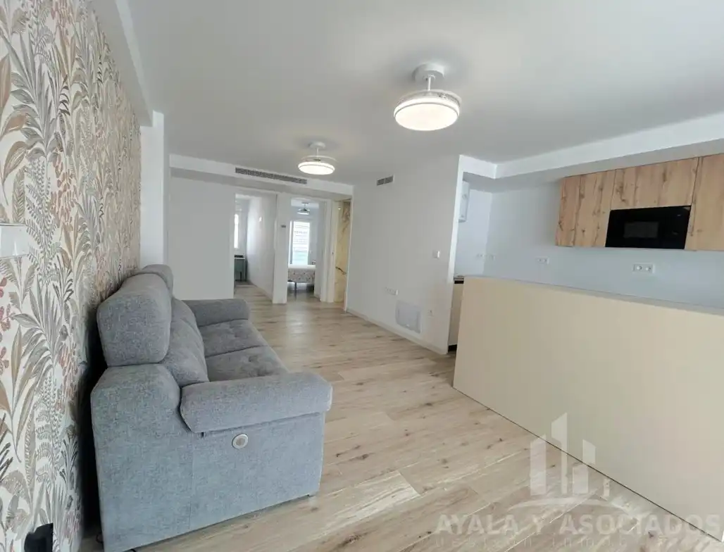 Wohnzimmer von Wohnung zum Verkauf in La Manga del Mar Menor mit Klimaanlage, Heizung und Parkett