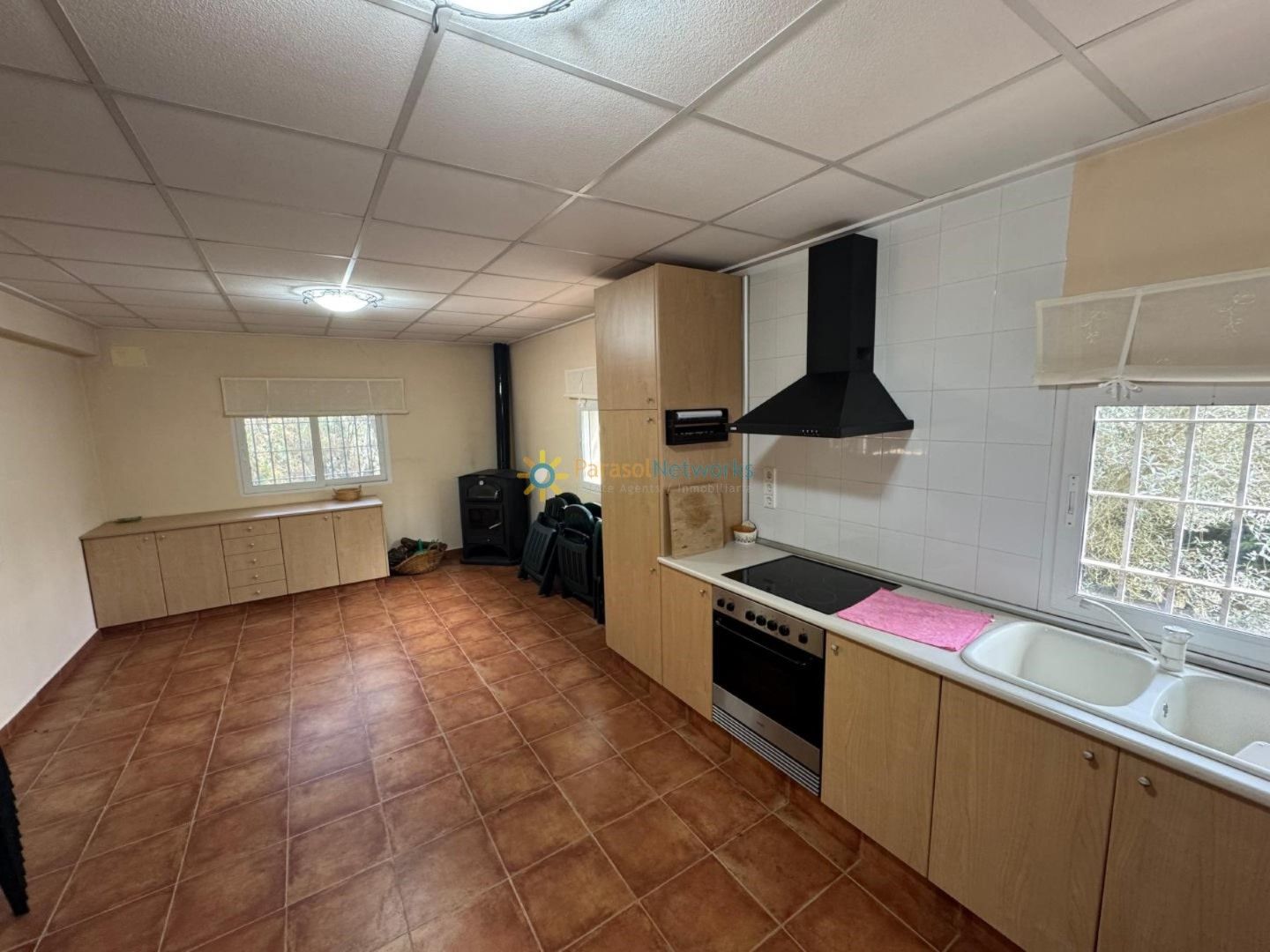 Cocina de Finca rústica en venta en Barxeta con Jardín privado, Terraza y Trastero