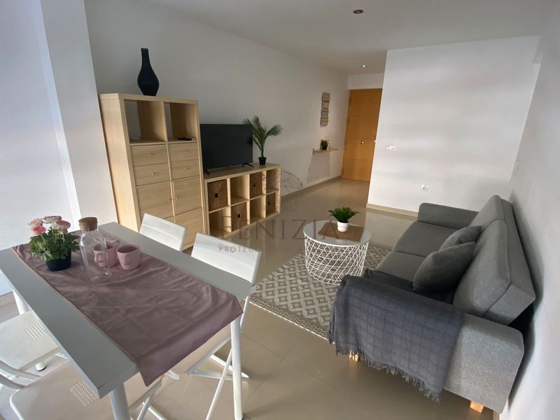 Living room of Flat for sale in El Puerto de Santa María  with Air Conditioner, Furnished and Balcony