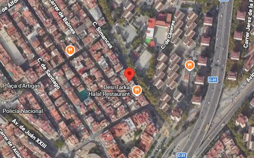 Vista exterior de Pis en venda en Badalona