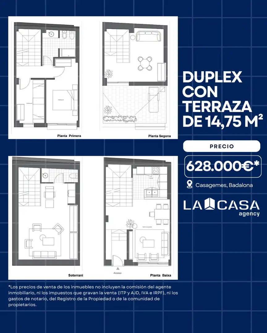 Garden of Detached homes for sale in Badalona  with Air Conditioner and Terrace
