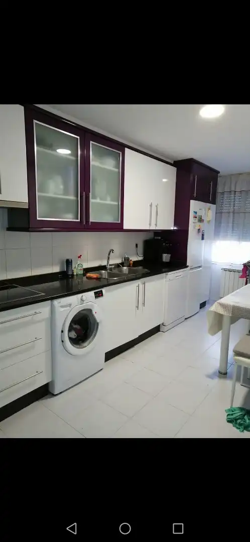 Kitchen of Flat for sale in Nogueira de Ramuín  with Heating, Parquet flooring and Furnished