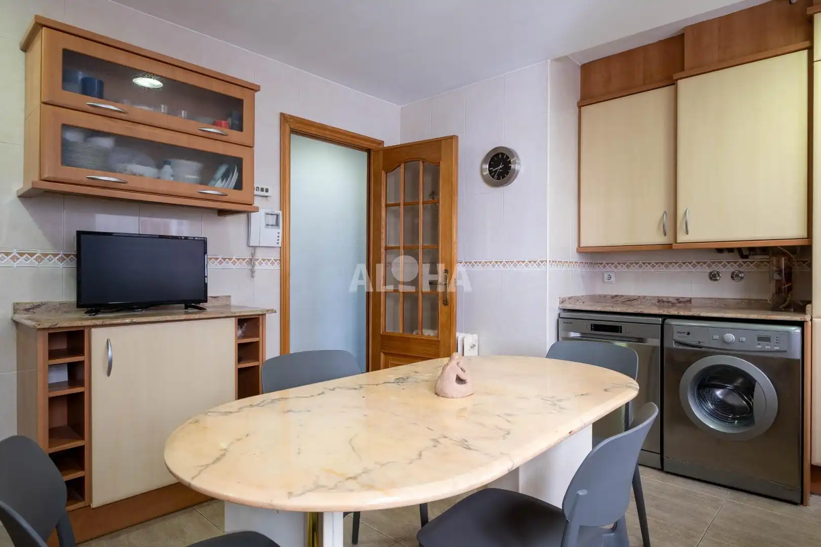 Cocina de Piso de alquiler en Valencia con Calefacción, Amueblado y Balcón