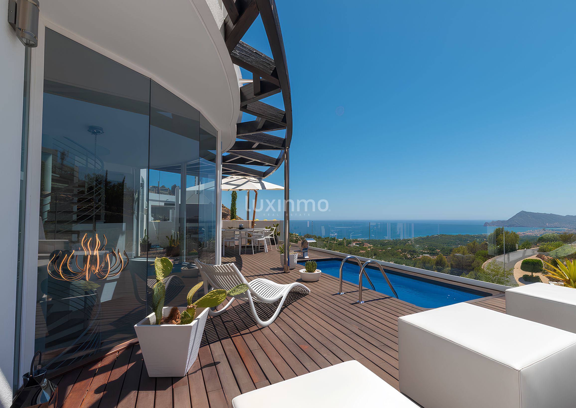 Terrassa de Casa o xalet en venda en Altea amb Aire condicionat, Jardí privat i Terrassa