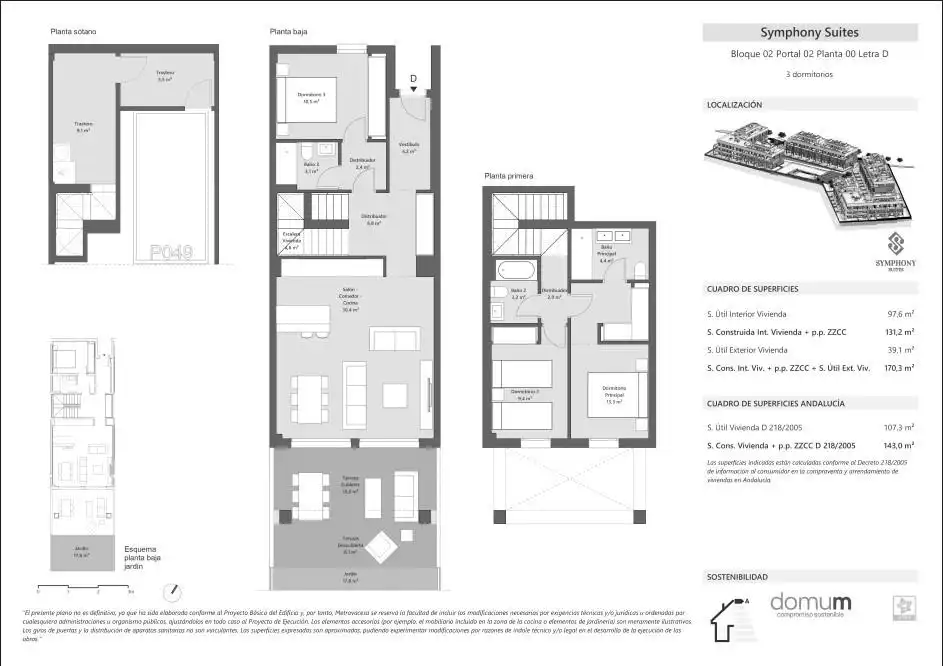 Einfamilien-Reihenhaus zum Verkauf in Estepona mit Klimaanlage, Heizung und Privatgarten