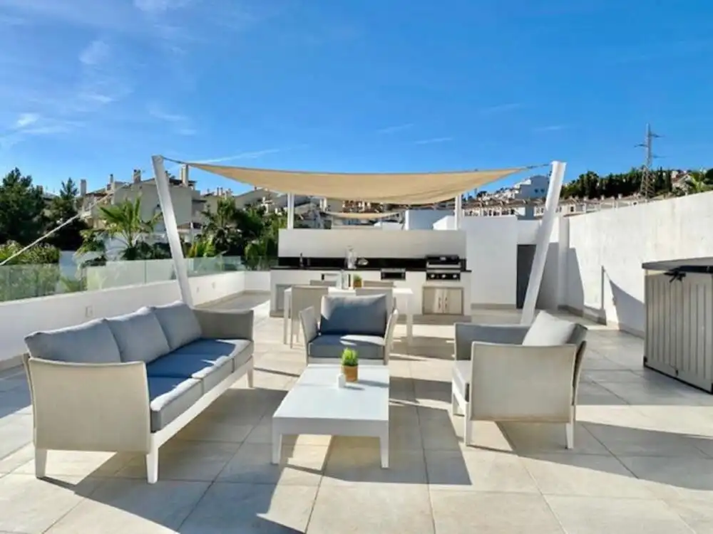 Terrassa de Casa o xalet de lloguer en Estepona amb Aire condicionat, Jardí privat i Terrassa