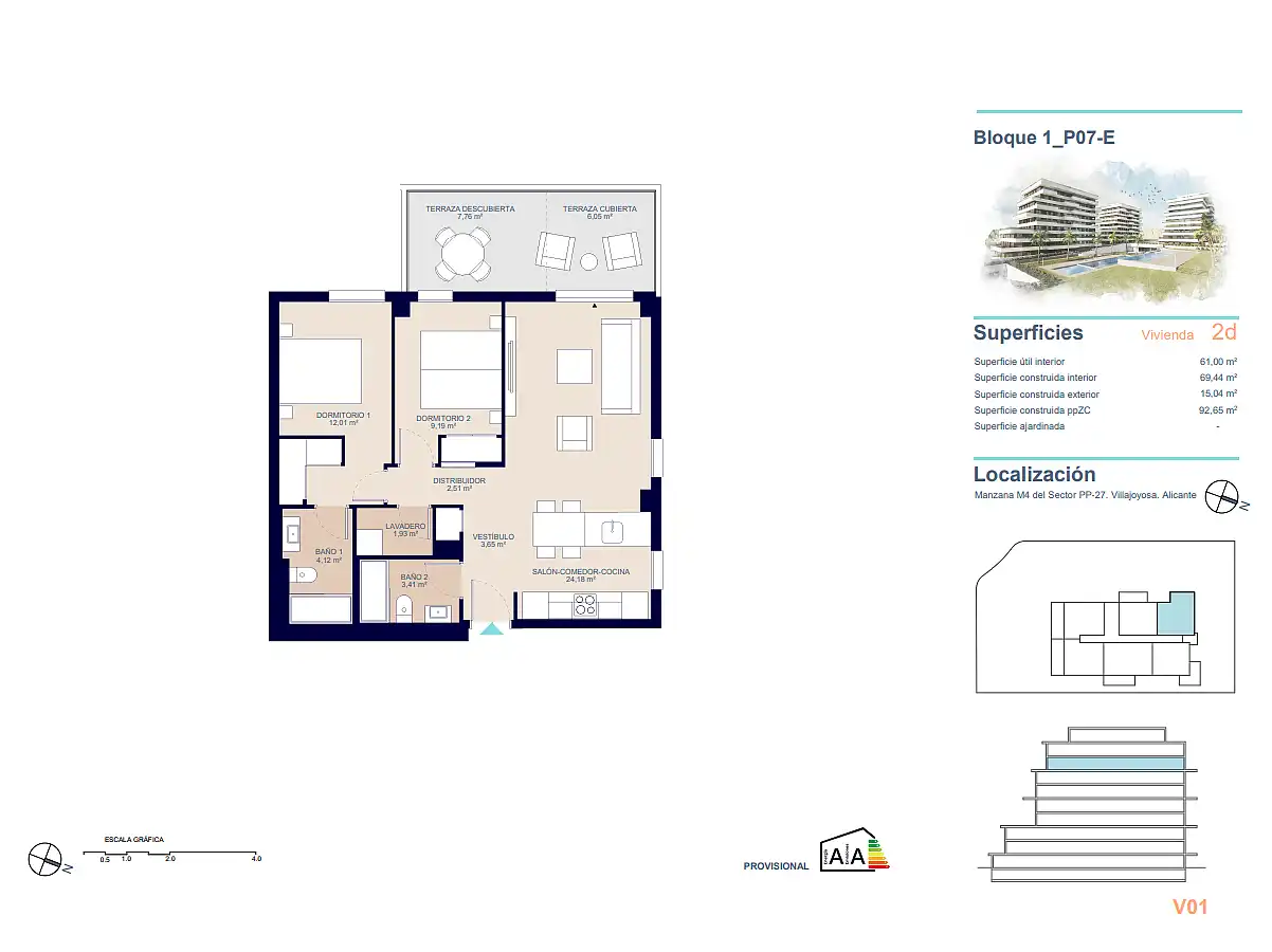 Apartamento con terraza en venta en Platja de Torres, imagen 17