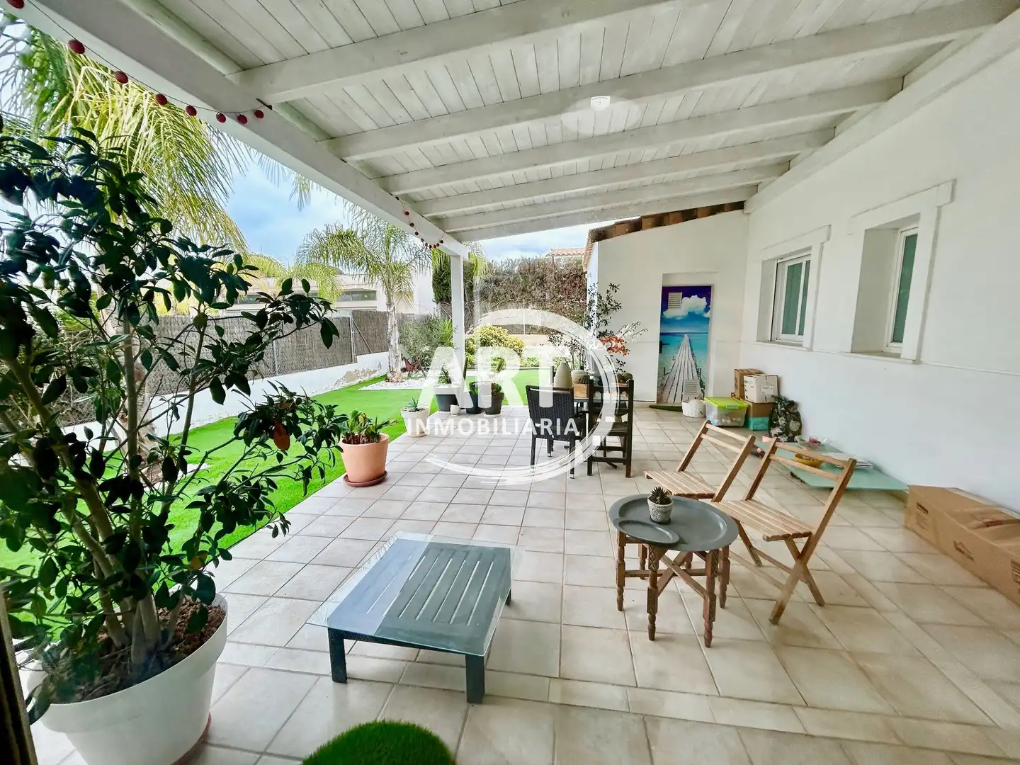 Terraza de Casa o chalet en venta en Bétera con Aire acondicionado, Calefacción y Jardín privado