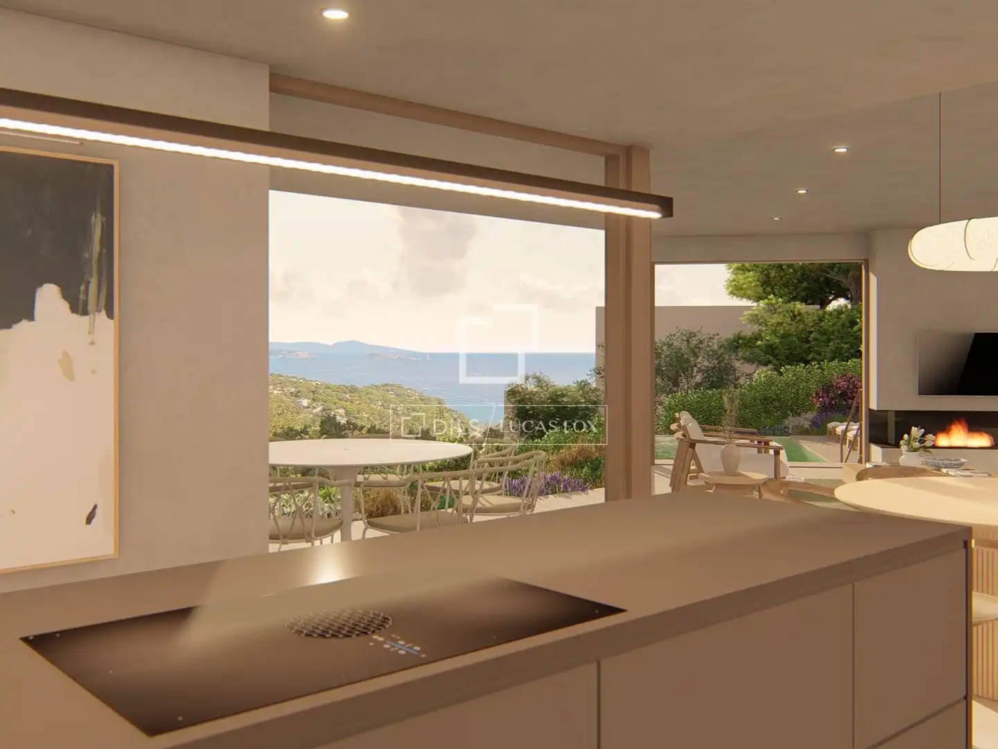 Küche von Haus oder Chalet zum Verkauf in Begur mit Klimaanlage, Heizung und Privatgarten