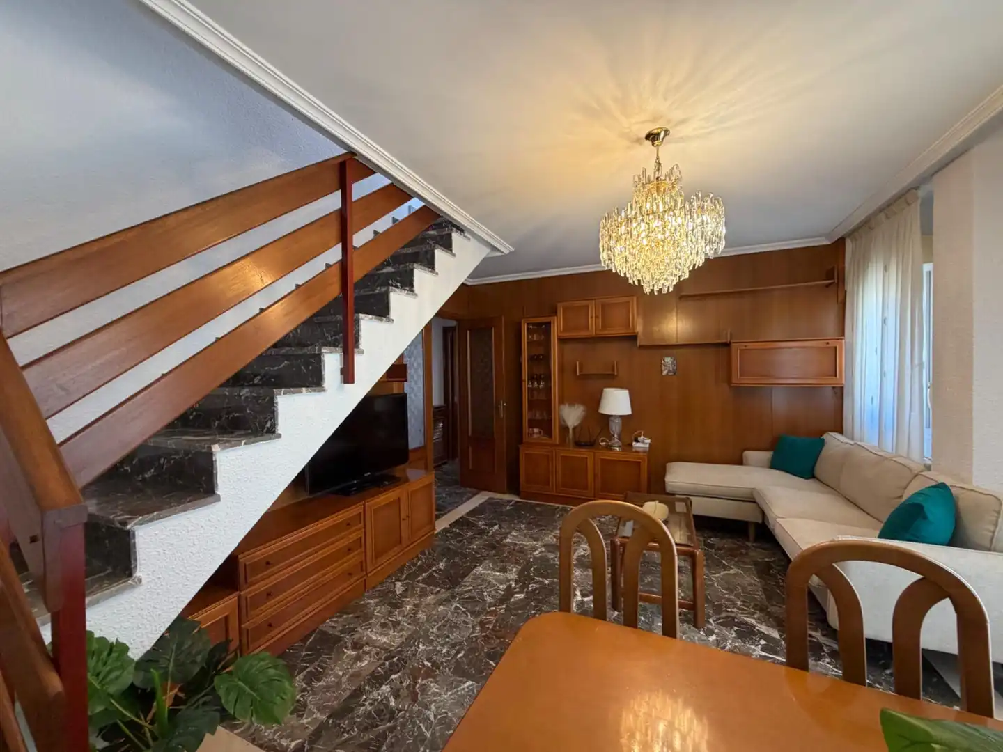 Sala d'estar de Àtic de lloguer en Tetuán