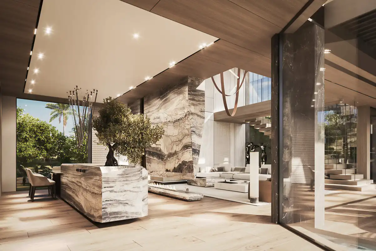 Sala de estar de Casa o chalet en venta en Marbella con Aire acondicionado, Jardín privado y Terraza