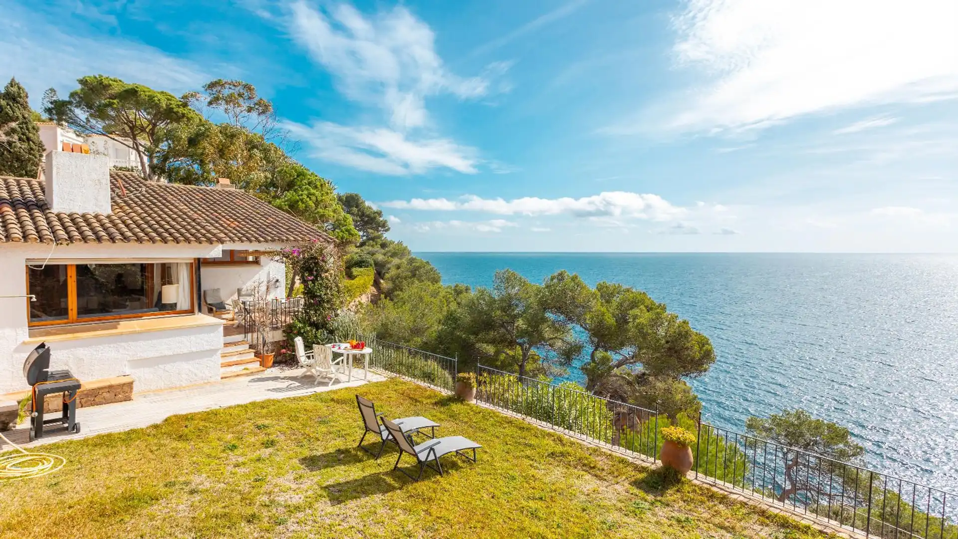 Jardí de Casa adosada de lloguer en Palafrugell amb Calefacció, Jardí privat i Moblat