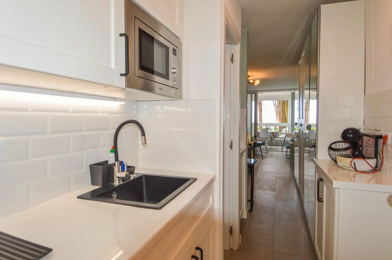 Küche von Wohnung zum Verkauf in Mogán mit Klimaanlage und Möbliert
