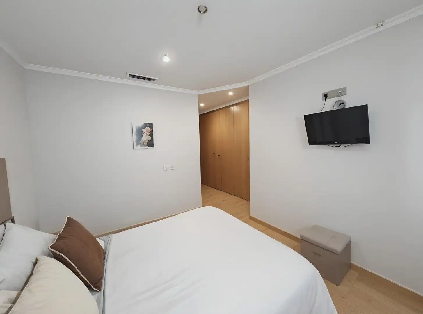 Schlafzimmer von Dachboden zum Verkauf in Benigànim mit Klimaanlage, Heizung und Terrasse