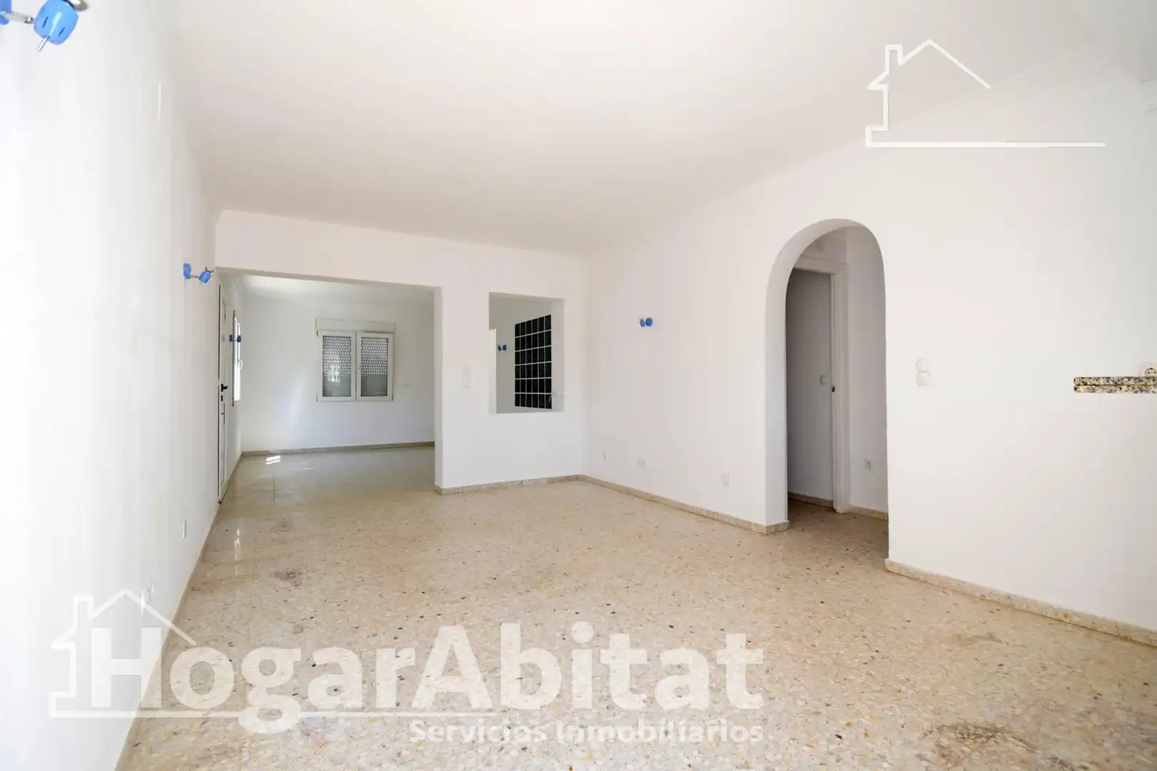 Sala de estar de Casa adosada en venta en Dénia con Aire acondicionado, Calefacción y Terraza