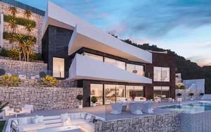 Vista exterior de Casa o xalet en venda en Benissa amb Calefacció, Jardí privat i Terrassa