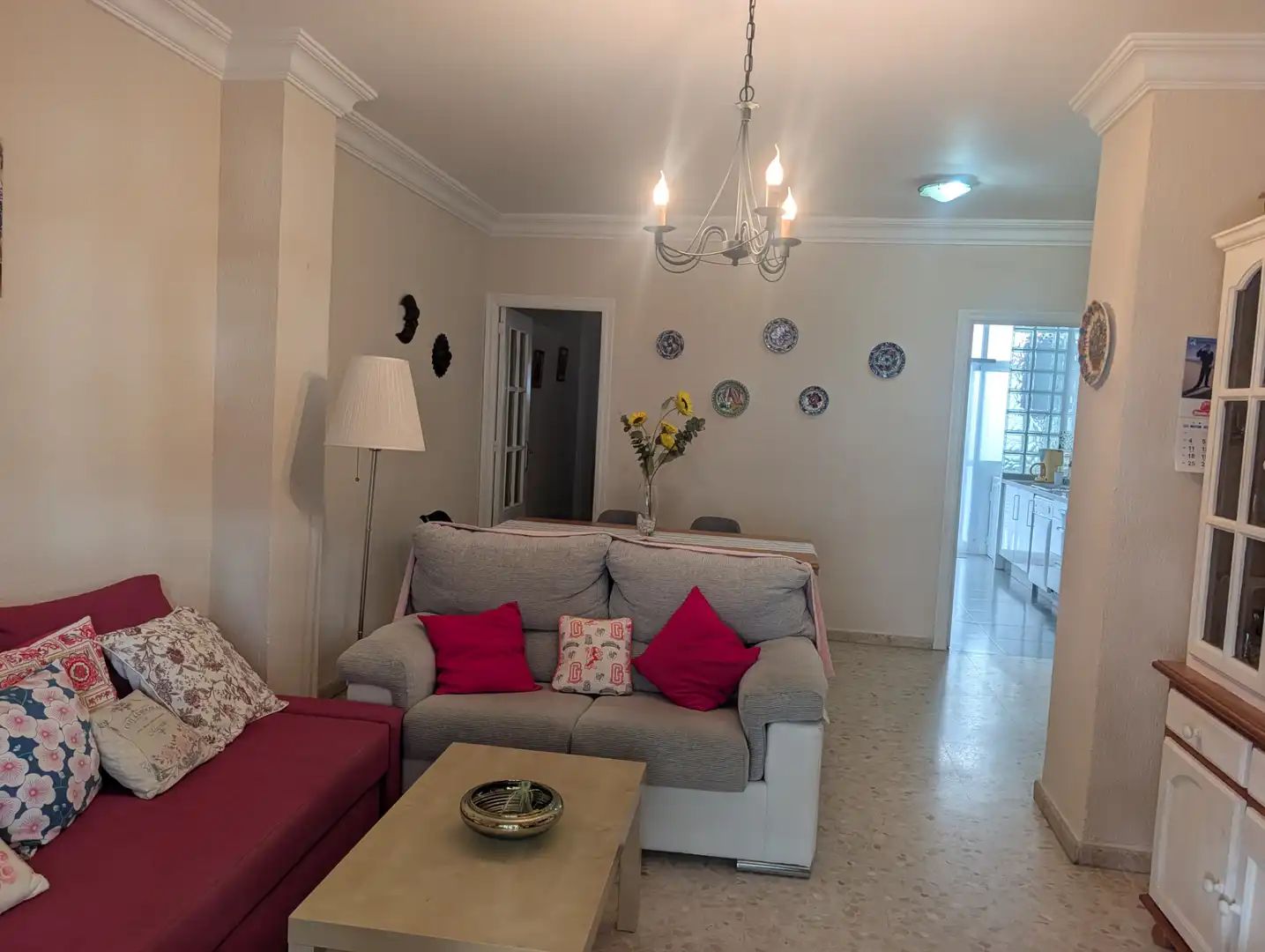 Sala de estar de Piso en venta en Punta Umbría con Terraza, Amueblado y Horno