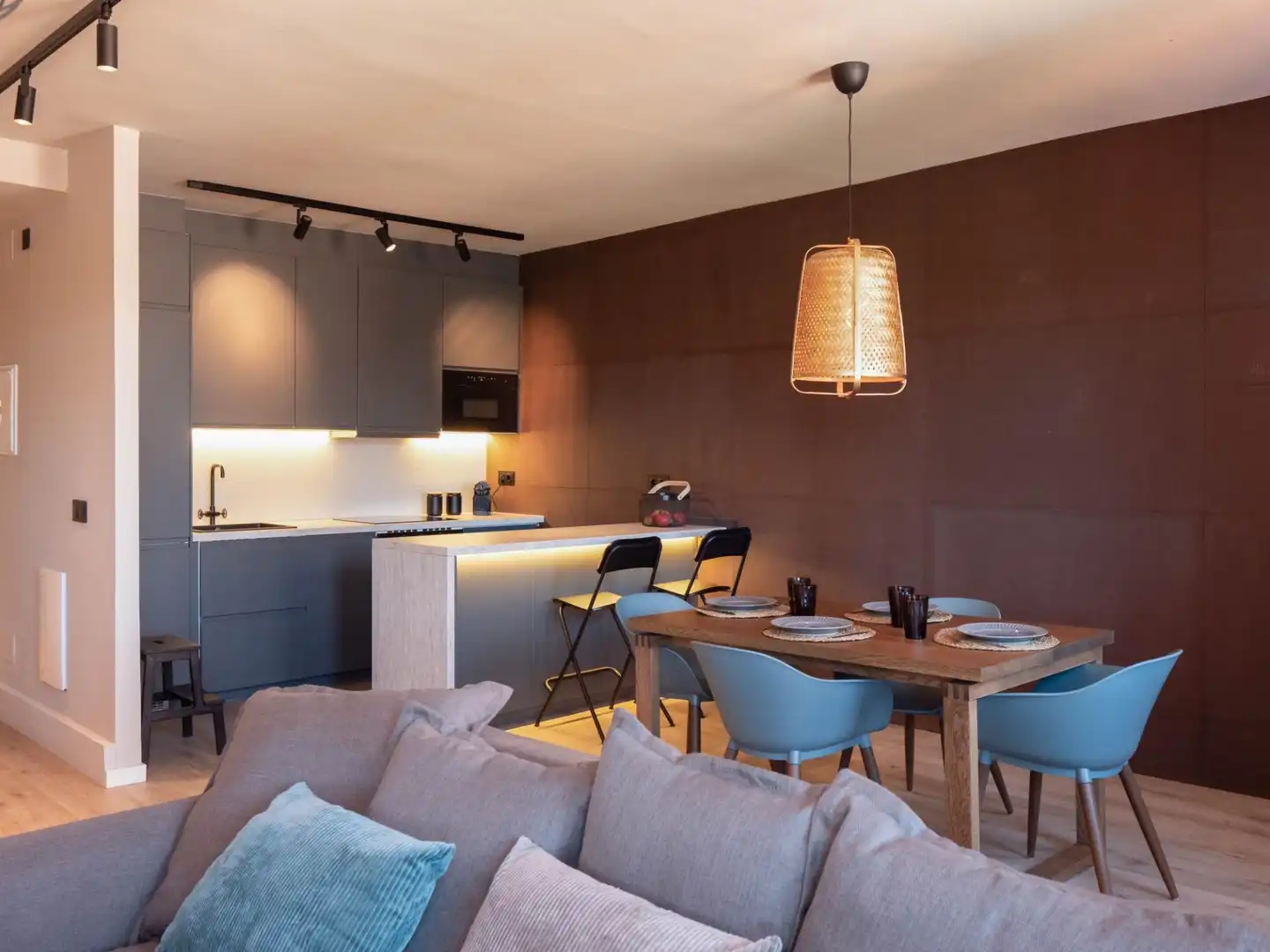 Kitchen of Apartments for sale in Pontedeume  with Heating, Parquet flooring and Furnished