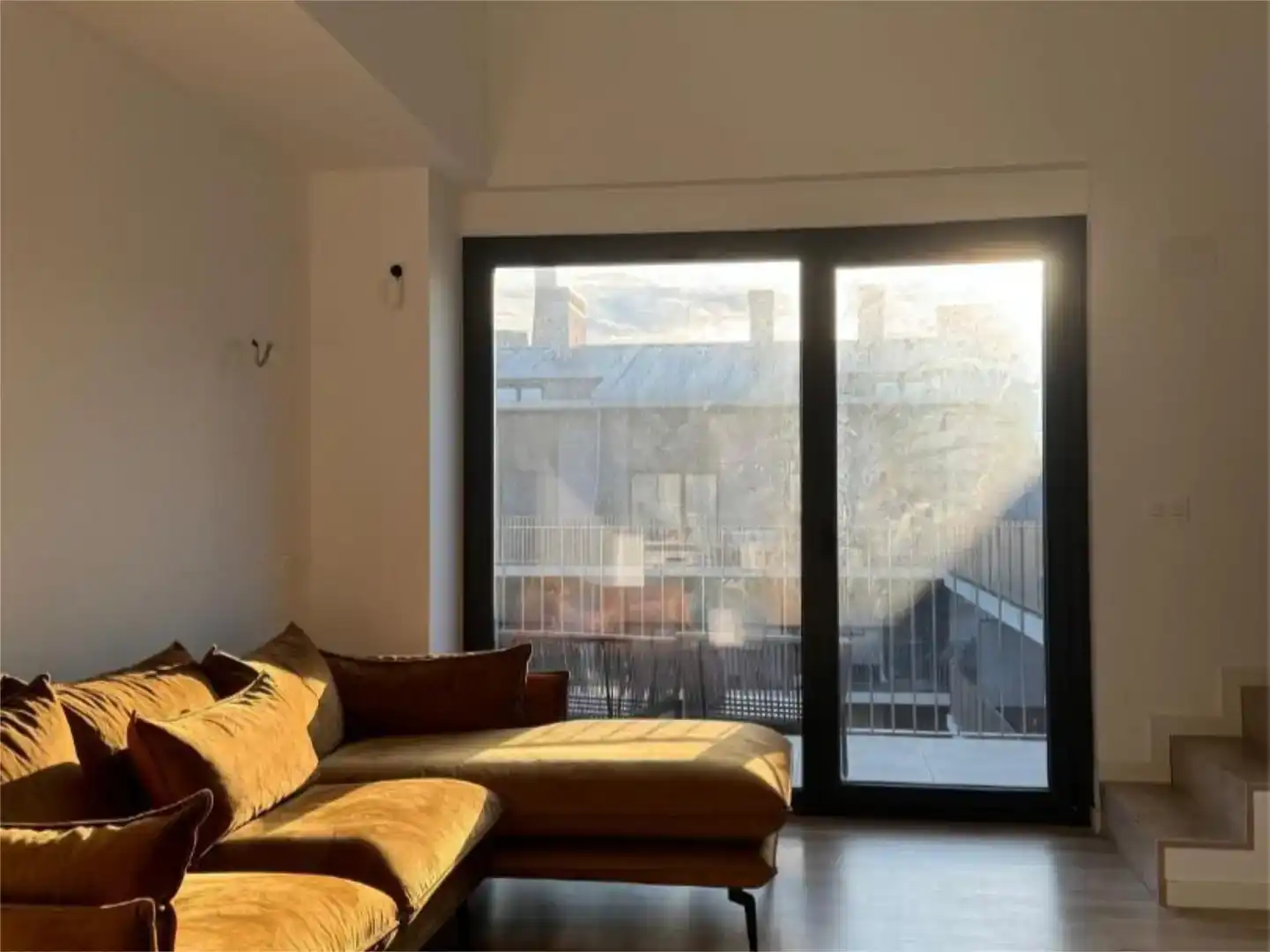Living room of Flat for sale in Badalona  with Air Conditioner, Swimming Pool and Balcony
