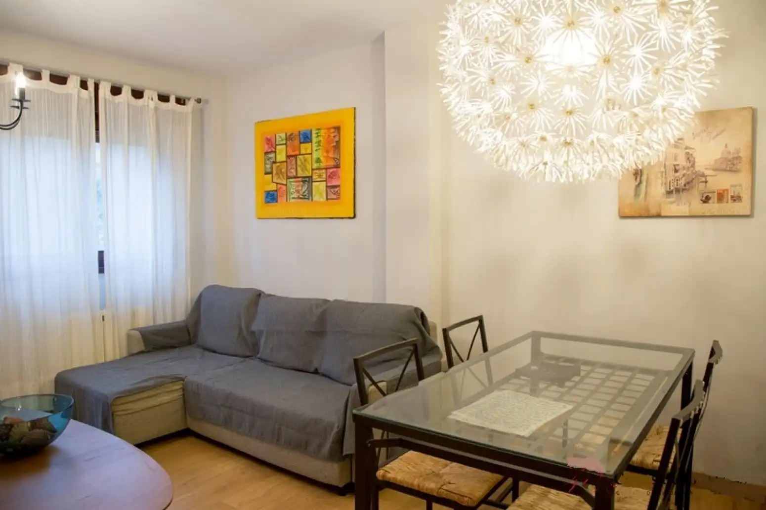 Wohnzimmer von Wohnung zum Verkauf in Rionansa mit Heizung, Privatgarten und Parkett