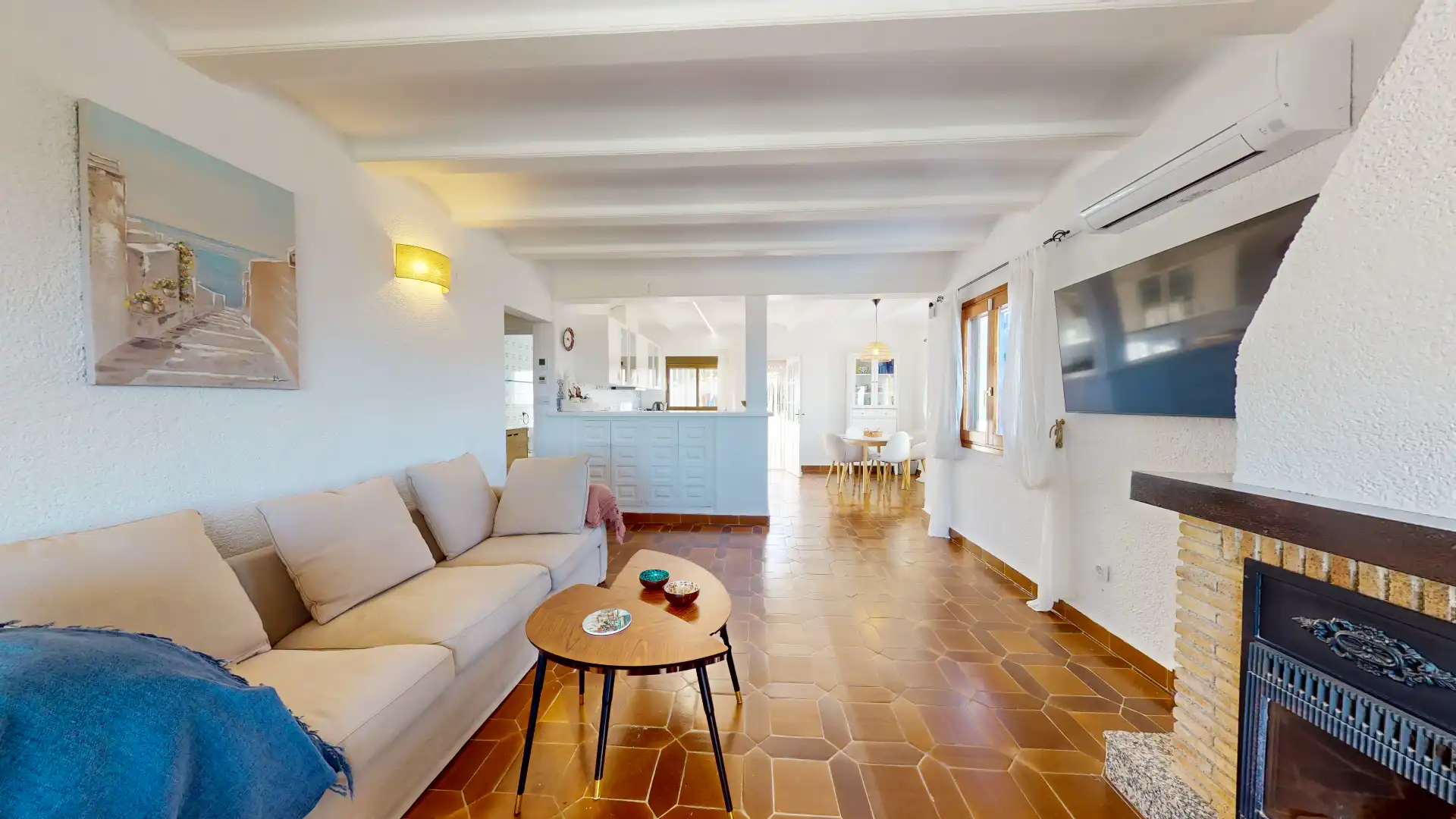 Sala de estar de Casa o chalet de alquiler en Dénia con Aire acondicionado, Calefacción y Terraza