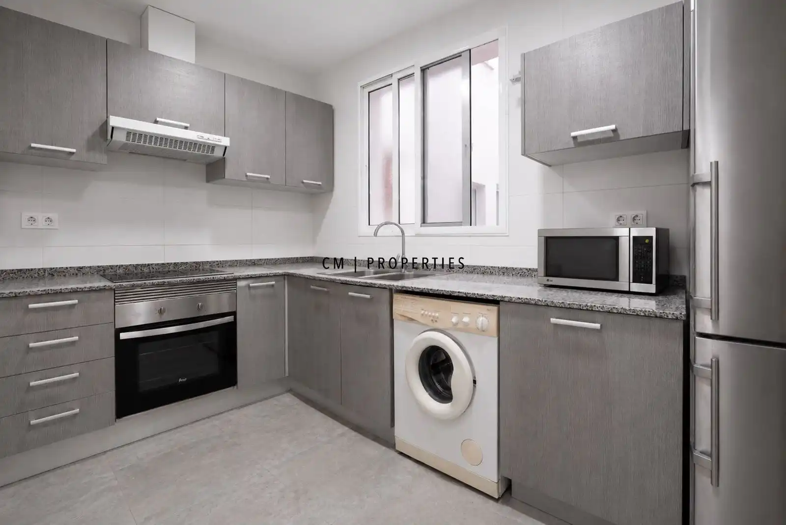 Küche von Wohnung zur Miete in Valencia mit Klimaanlage, Heizung und Terrasse
