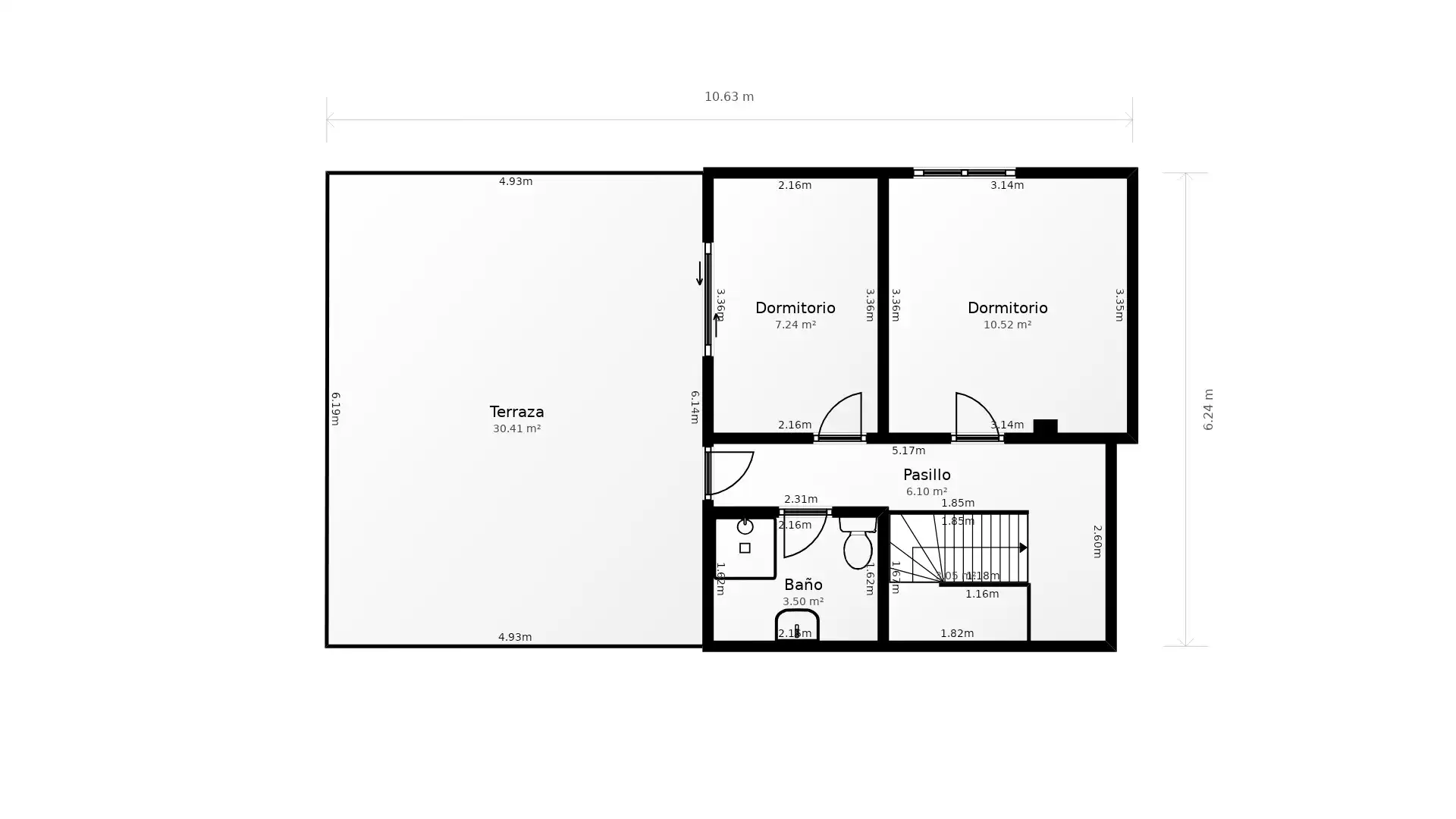 Duplexes for sale in Fraga  with Air Conditioner, Heating and Parquet flooring