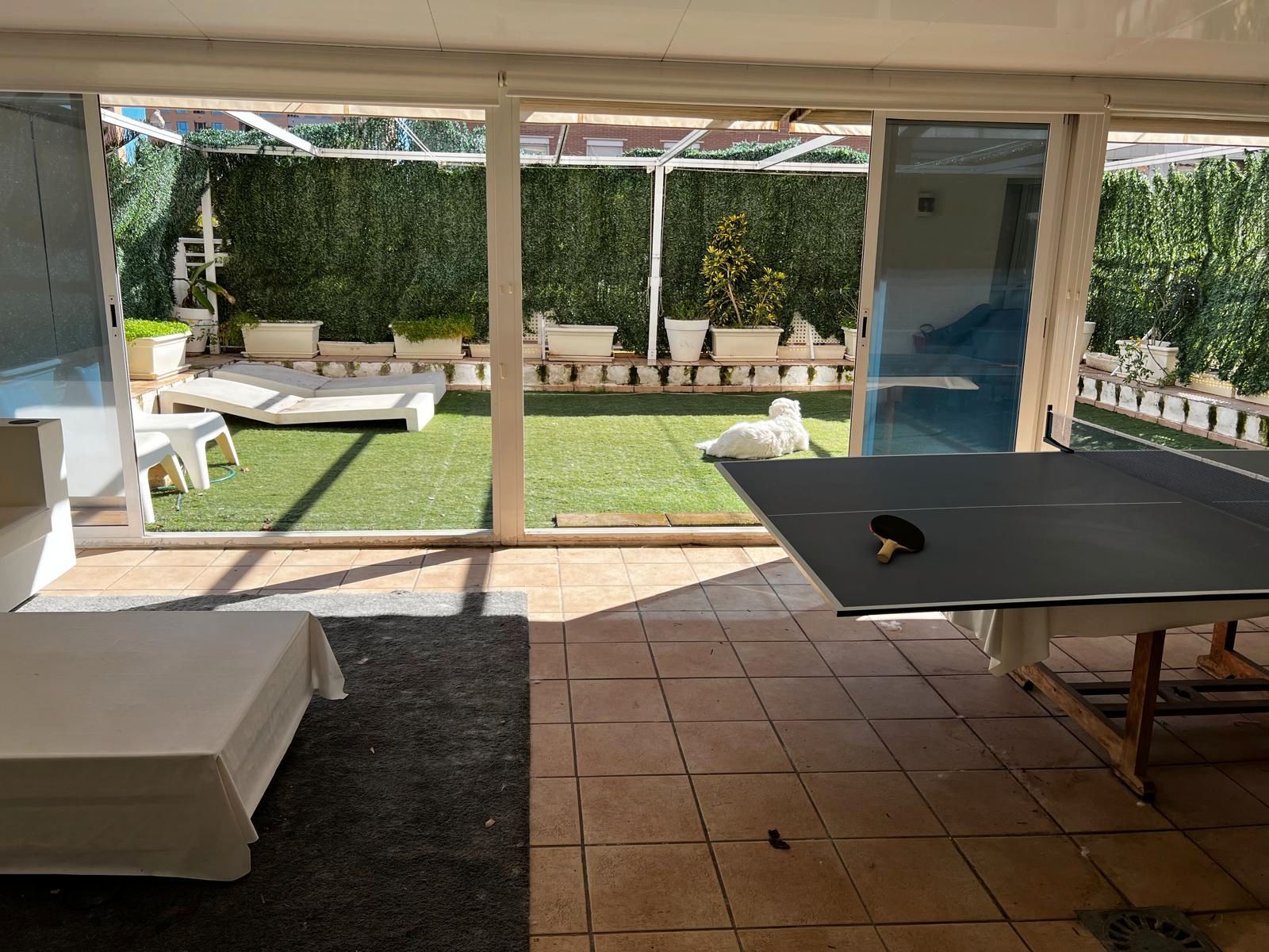 Garden of Flat to rent in  Valencia Capital  with Air Conditioner, Heating and Terrace