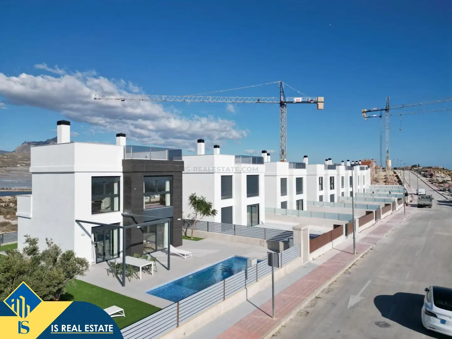 Vista exterior de Casa o chalet en venta en Mutxamel con Terraza y Piscina