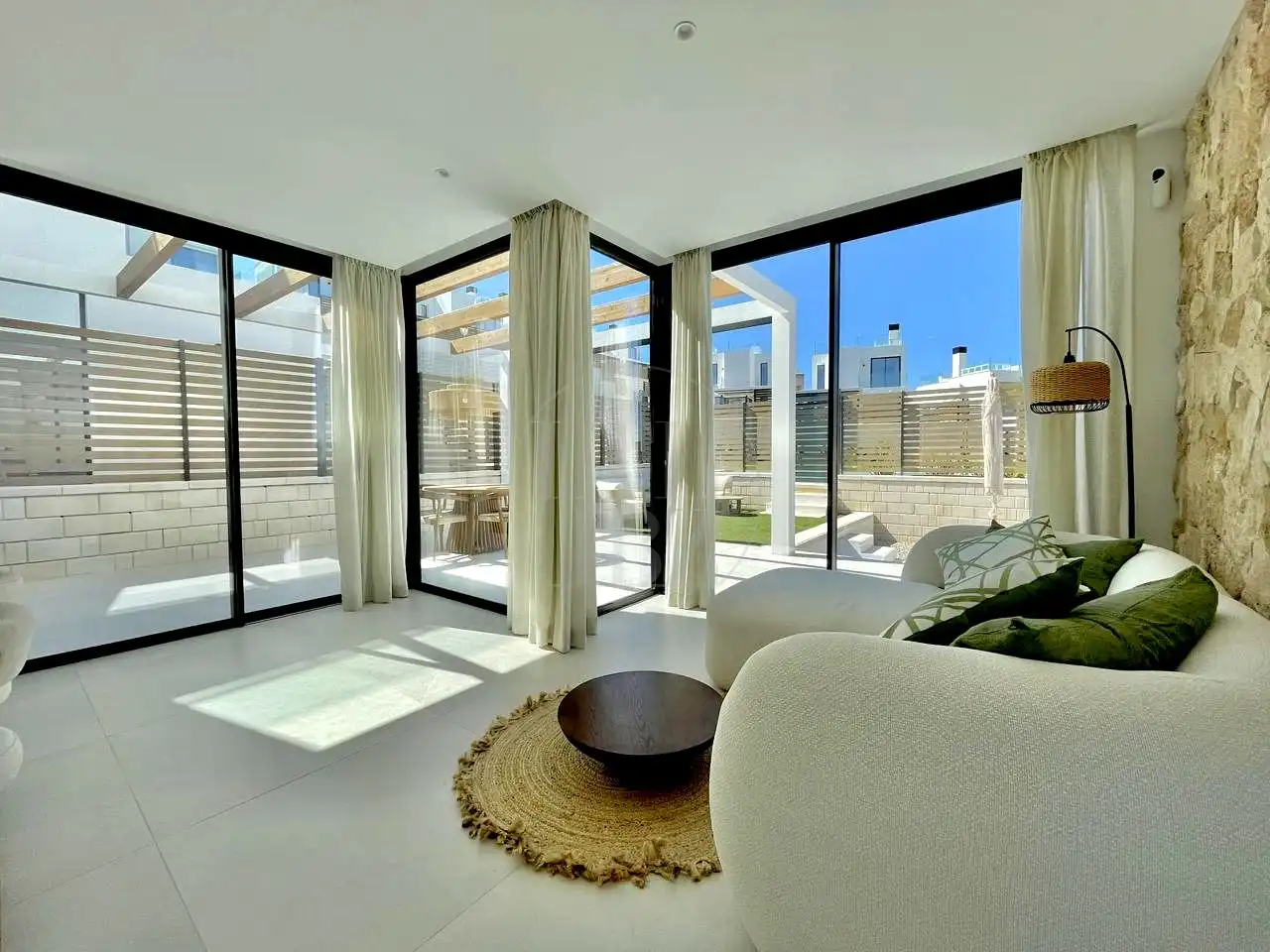 Terrasse von Haus oder Chalet zur Miete in Sant Josep de sa Talaia mit Klimaanlage, Privatgarten und Terrasse