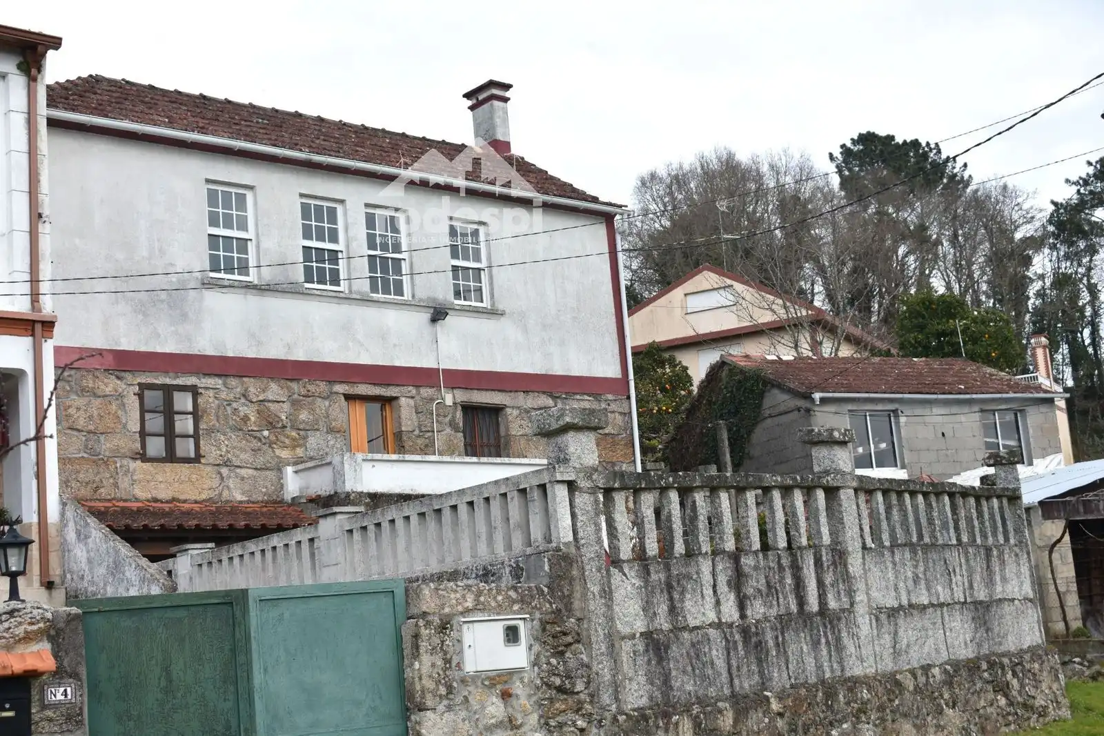 Exterior view of Houses for sale in Crecente  with Heating, Terrace and Storage room