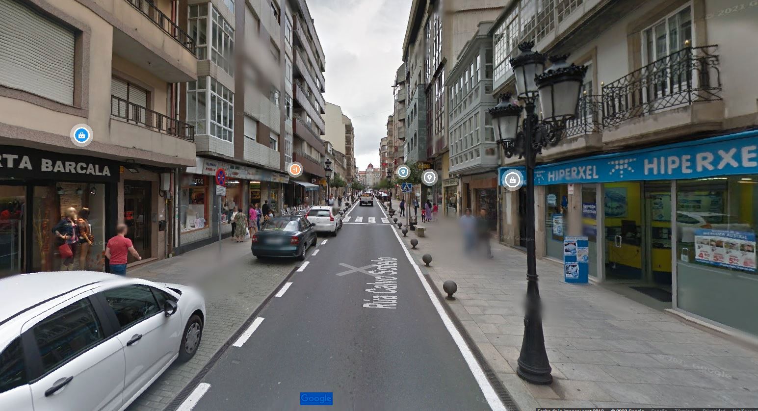 Exterior view of Flat for sale in A Estrada   with Heating, Parquet flooring and Terrace