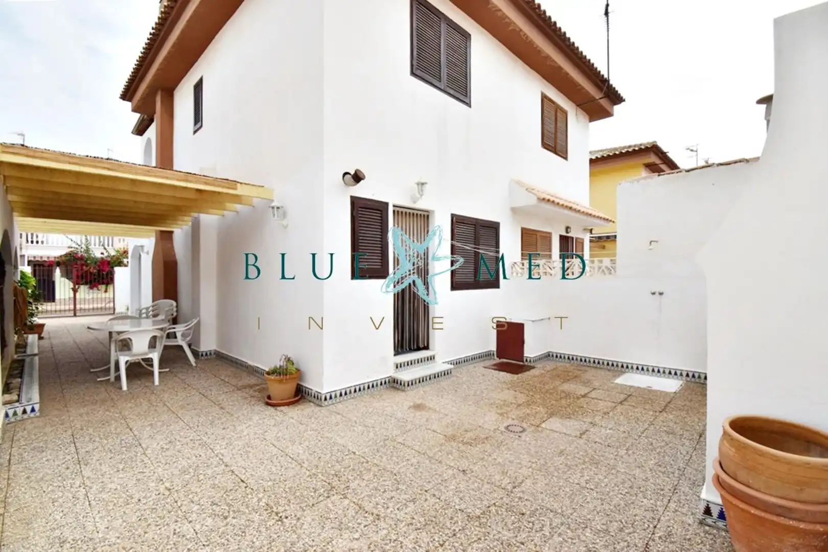Vista exterior de Dúplex en venta en Mazarrón con Jardín privado, Terraza y Amueblado