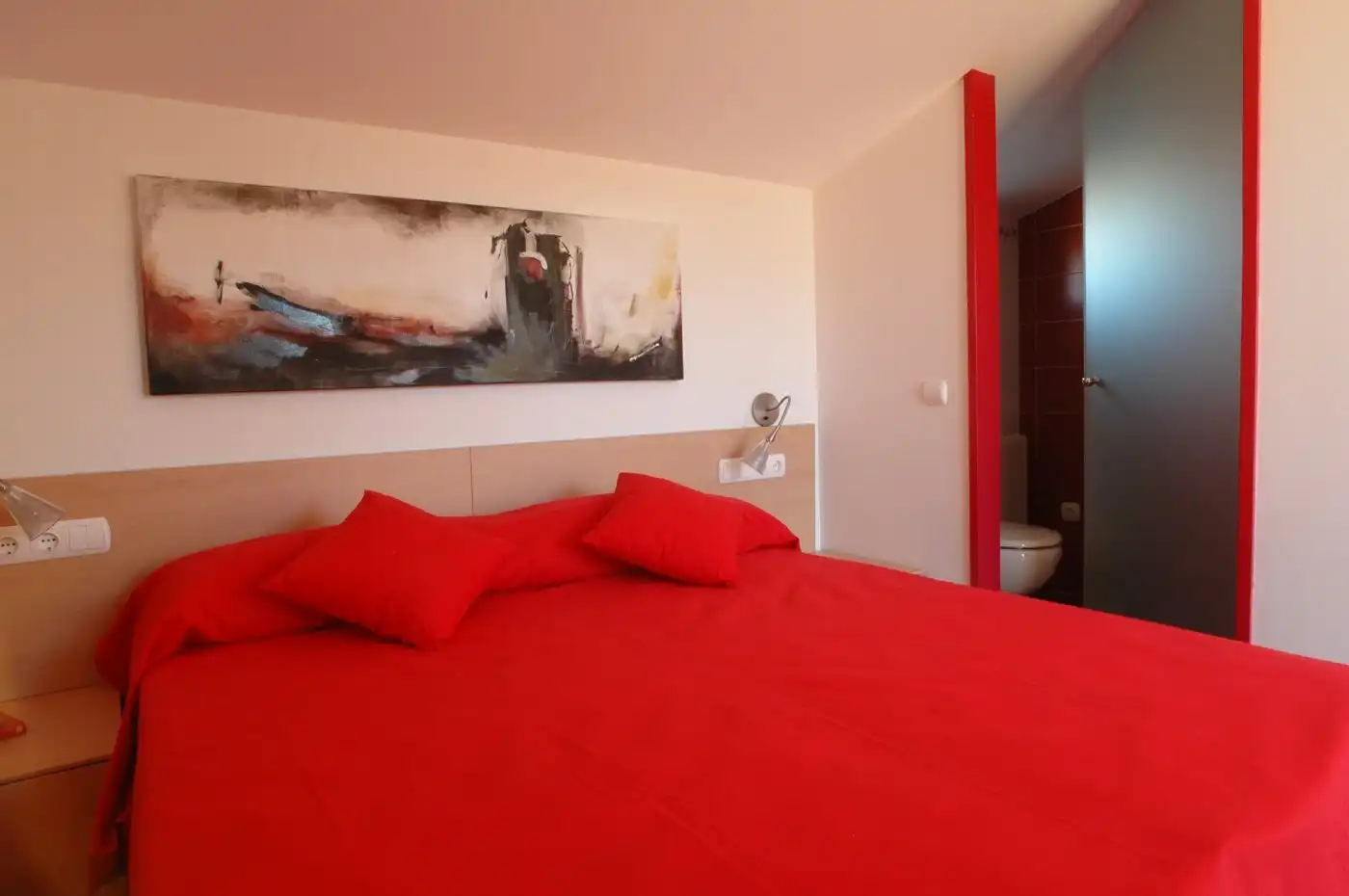 Dormitori de Apartament de lloguer en Igualada amb Aire condicionat i Moblat