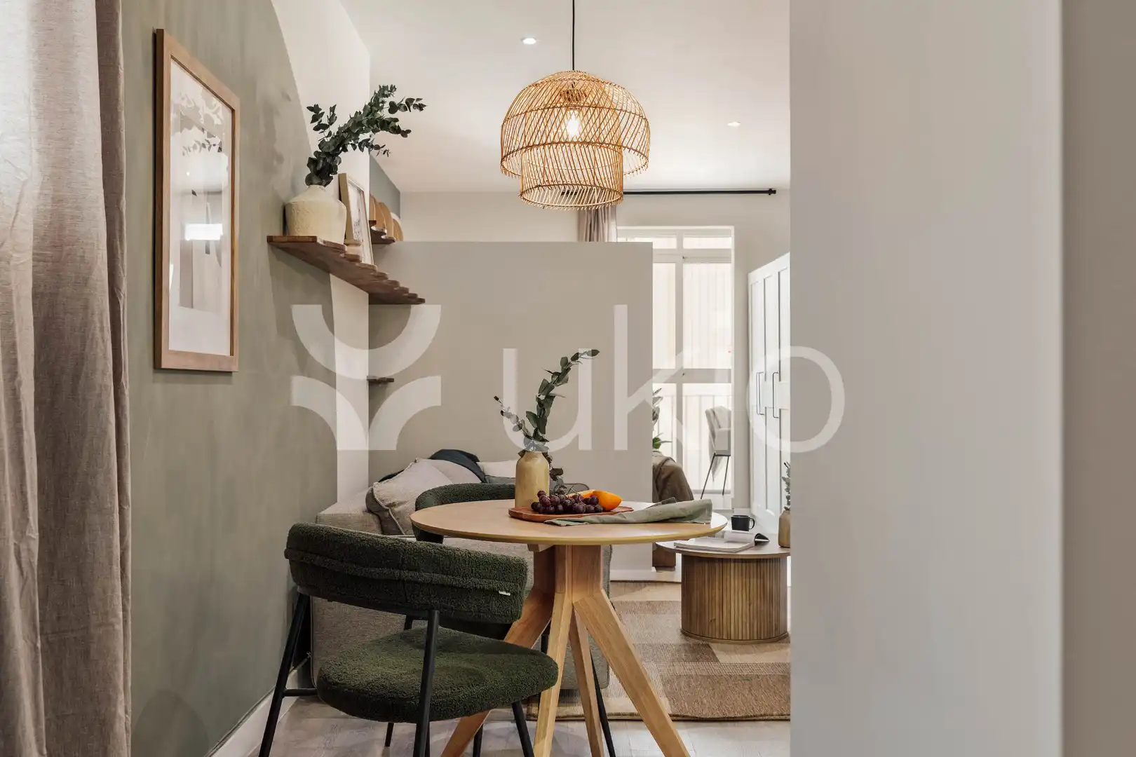 Wohnzimmer von Wohnung zur Miete in Barcelona mit Klimaanlage, Heizung und Möbliert