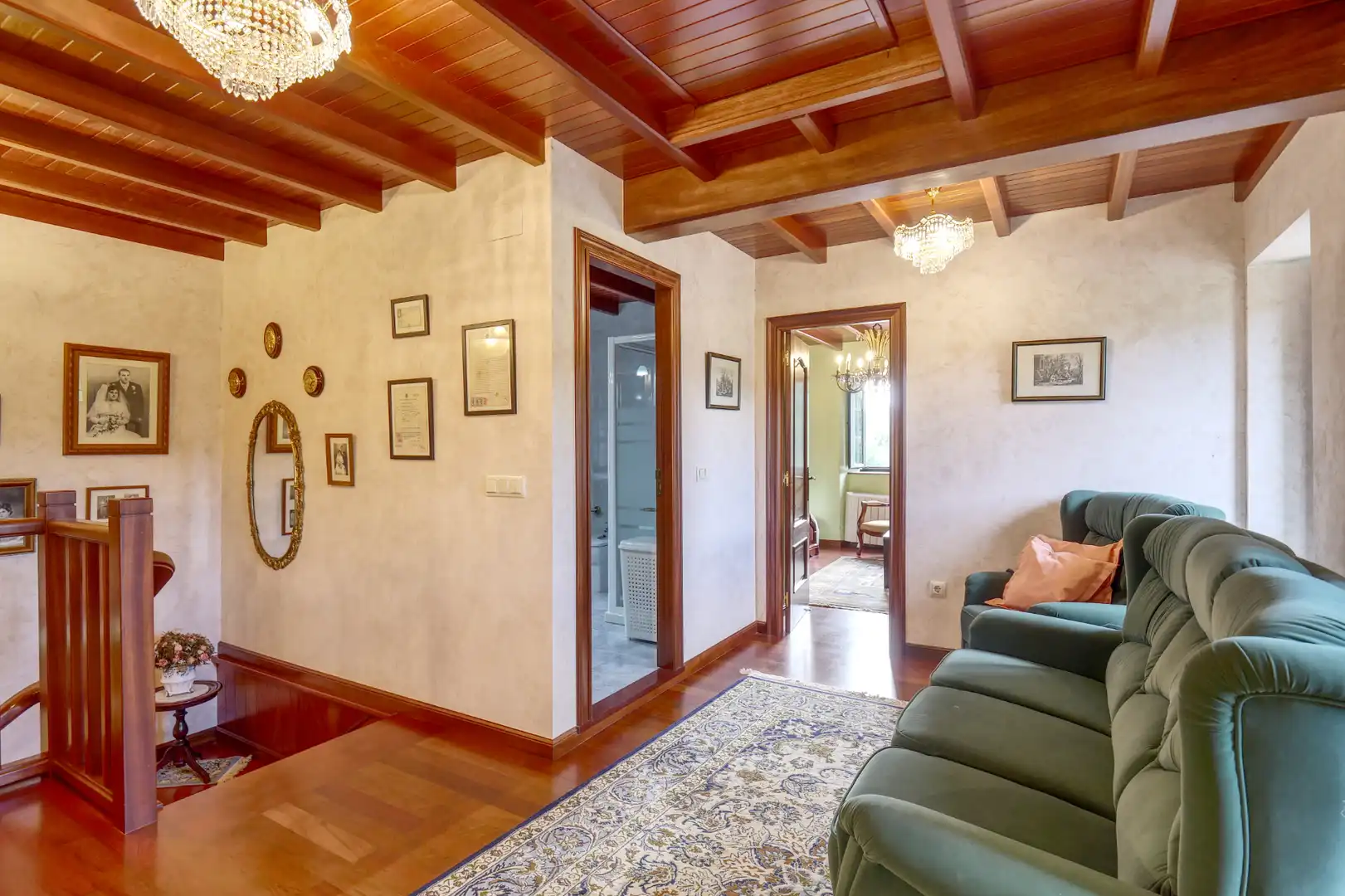 Sala de estar de Finca rústica en venta en Valdoviño con Calefacción, Jardín privado y Parquet