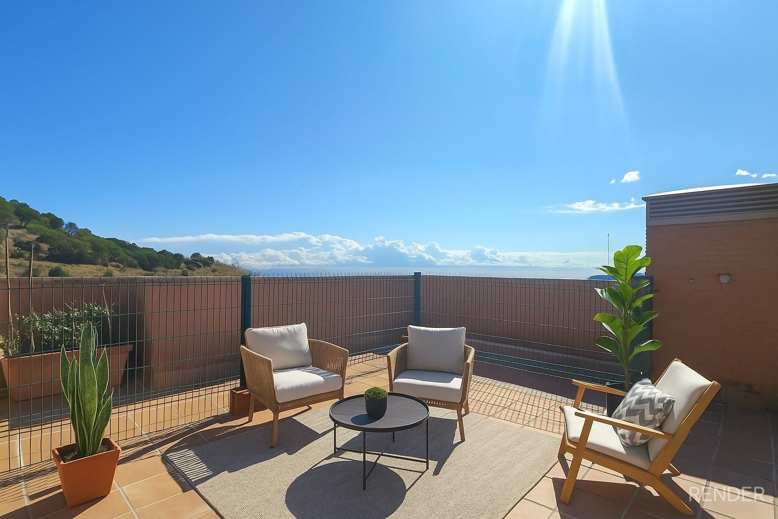 Terrassa de Apartament en venda en  Barcelona Capital amb Aire condicionat, Calefacció i Jardí privat