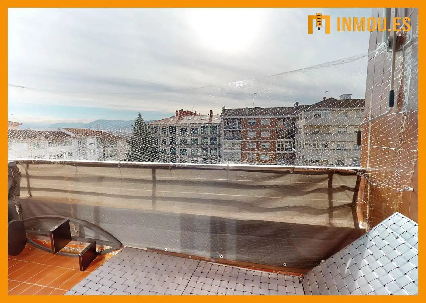 Balcony of Flat for sale in Ourense Capital   with Air Conditioner, Heating and Parquet flooring