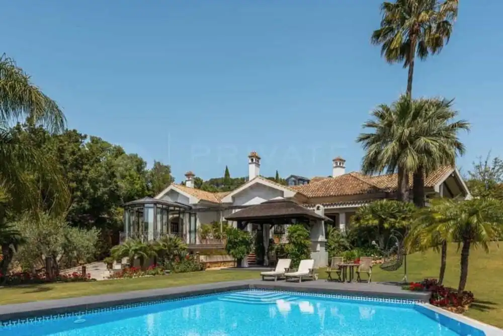 Jardí de Casa o xalet de lloguer en Benahavís amb Aire condicionat, Jardí privat i Terrassa