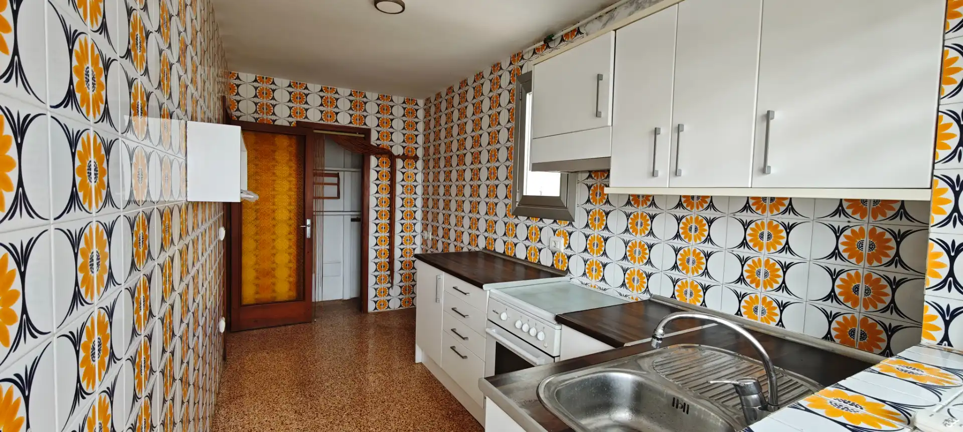 Küche von Wohnung zur Miete in  Palma de Mallorca mit Klimaanlage und Terrasse