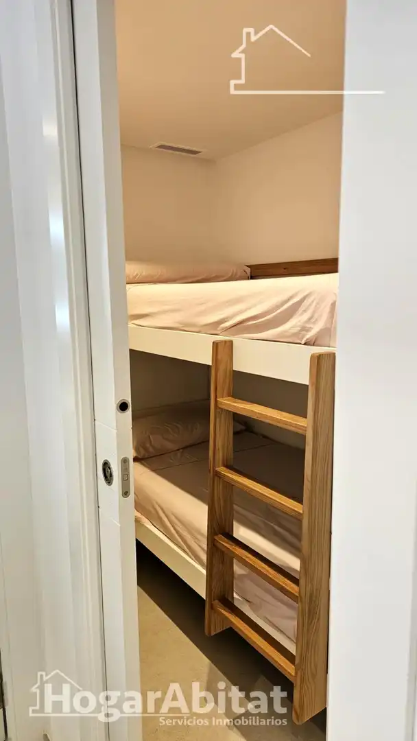 Bedroom of Flat for sale in Cullera  with Air Conditioner, Private garden and Furnished