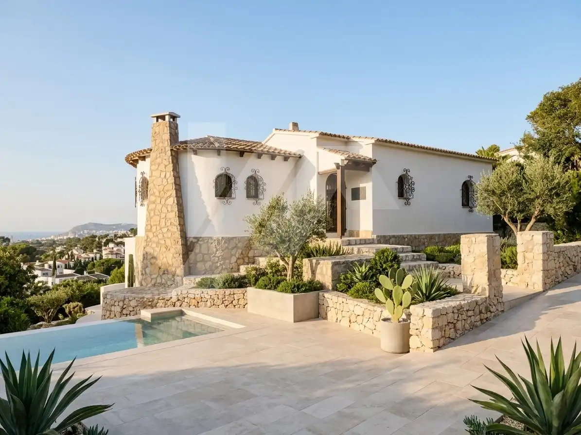 Vista exterior de Casa o xalet en venda en Benissa amb Calefacció, Terrassa i Traster