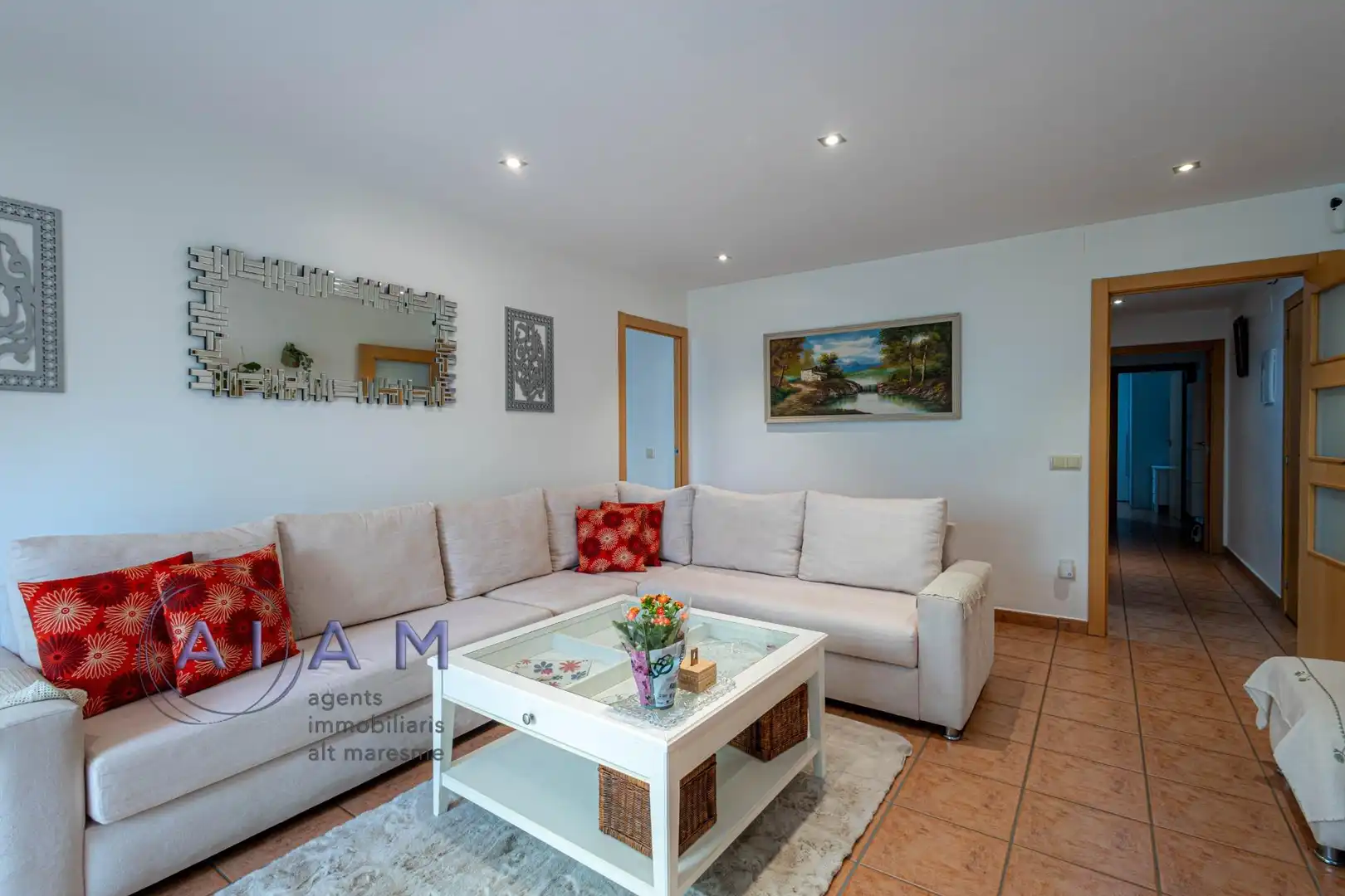 Sala de estar de Piso en venta en Pineda de Mar con Terraza y Balcón